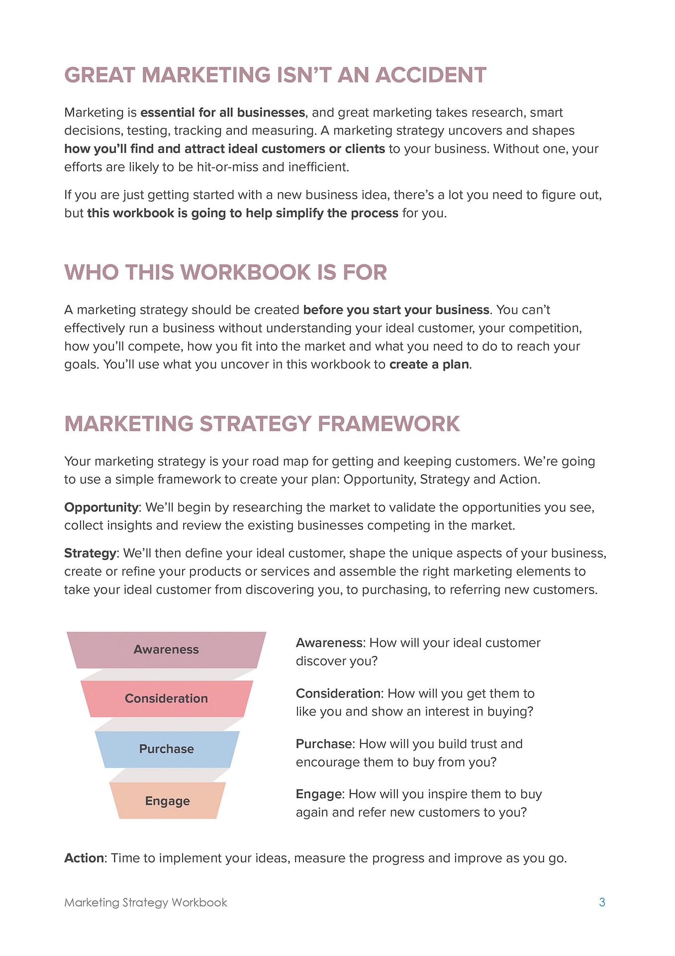 Marketing Strategy Workbook