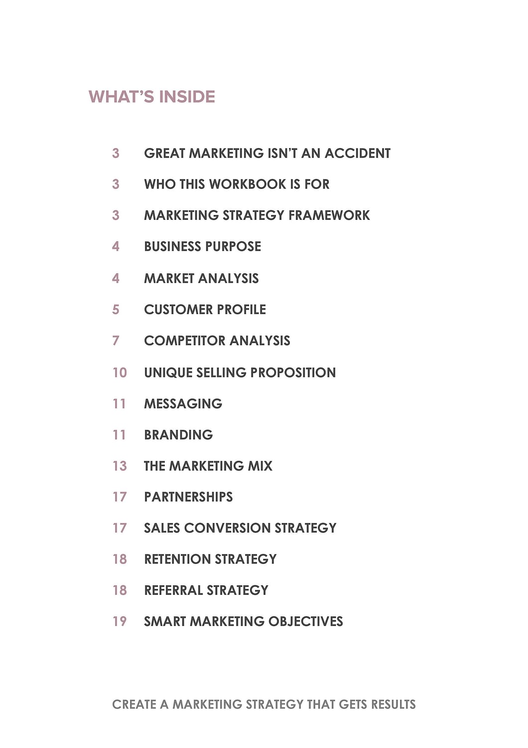 Marketing Strategy Workbook